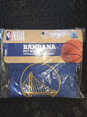 NBA Golden State Warriors Blue & Gold Pet Bandana - Team Logo